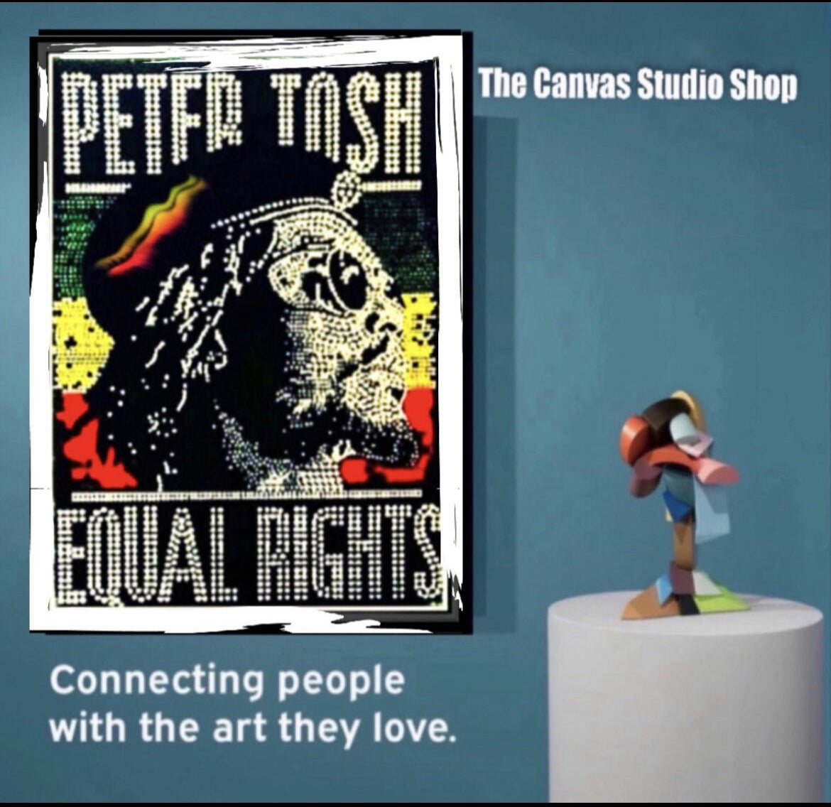 Peter Tosh Canvas Print Wall Hanging comes ready to display Size 50x60 cm