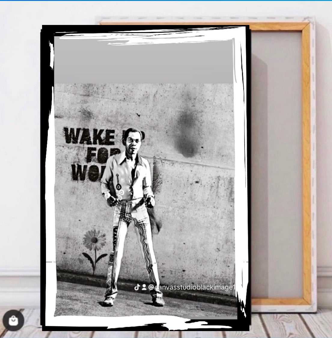 Banksy inspired Fela Kuti Canvas Print wall hanging ready to display