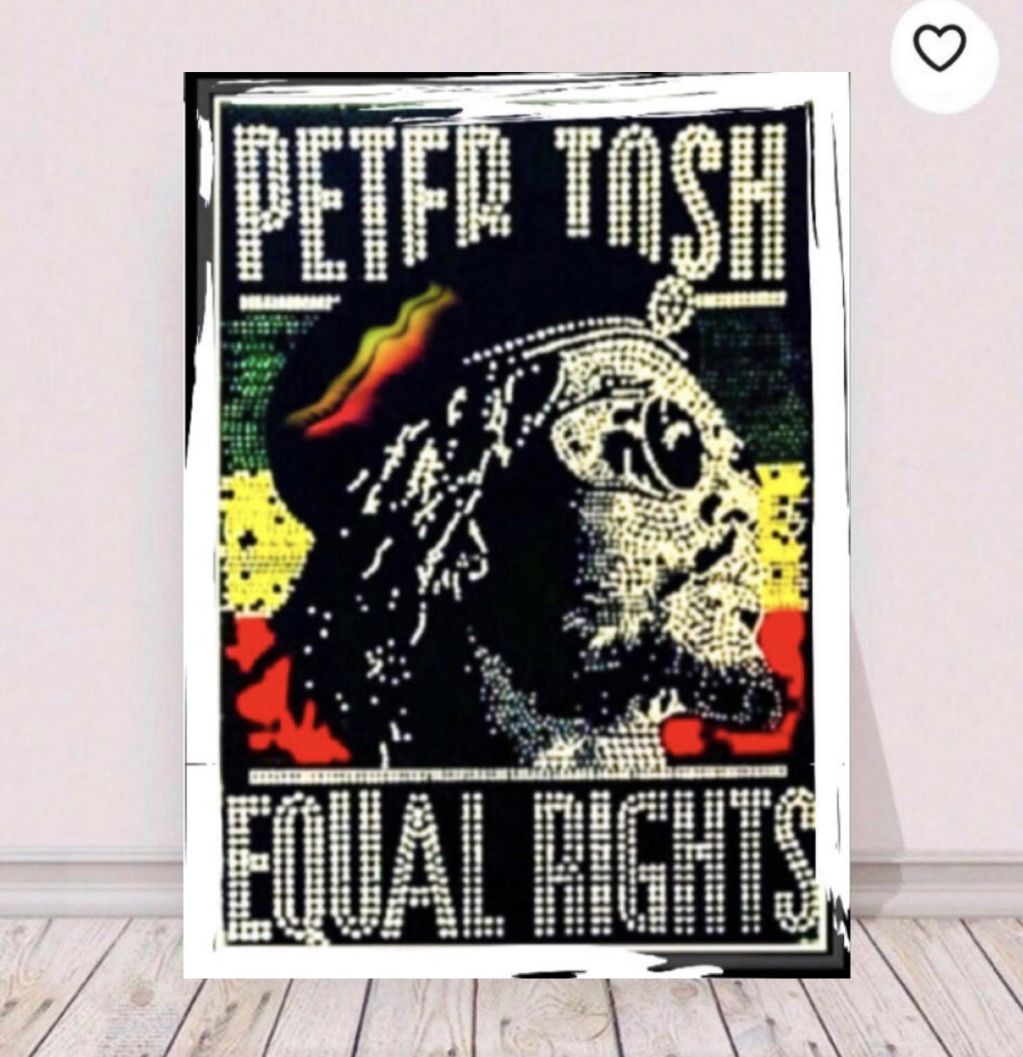 Peter Tosh Canvas Print Wall Hanging comes ready to display Size 50x60 cm