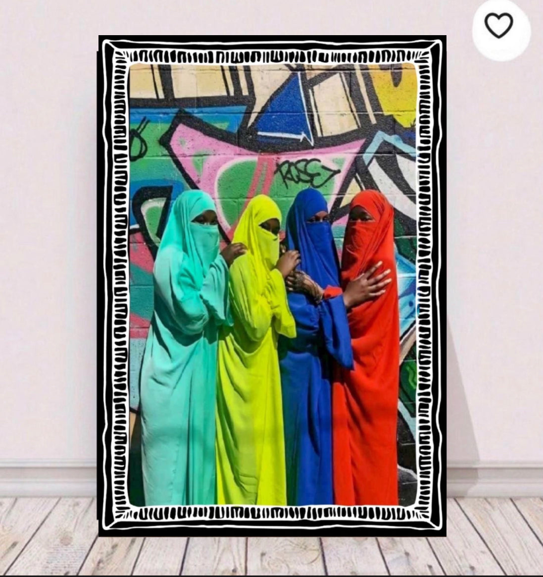 Ethnic women canvas print wall hanging (new) Designed and produced by ~Remi Okuleye