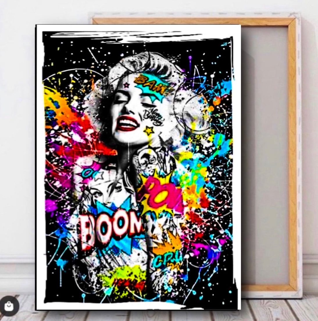 Marilyn Monroe canvas wall hanging Ready to display 50x80cm ~ Remi