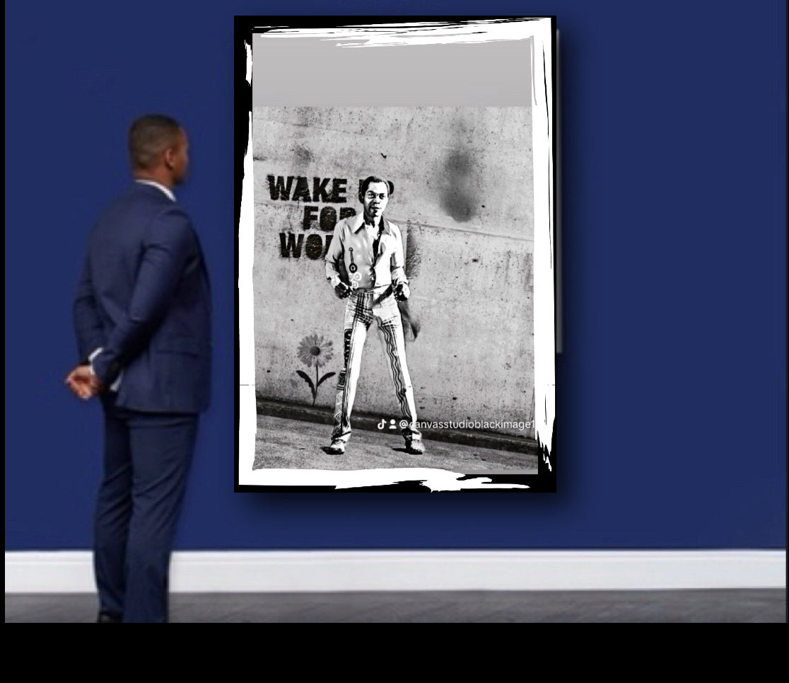 Banksy inspired Fela Kuti Canvas Print wall hanging ready to display