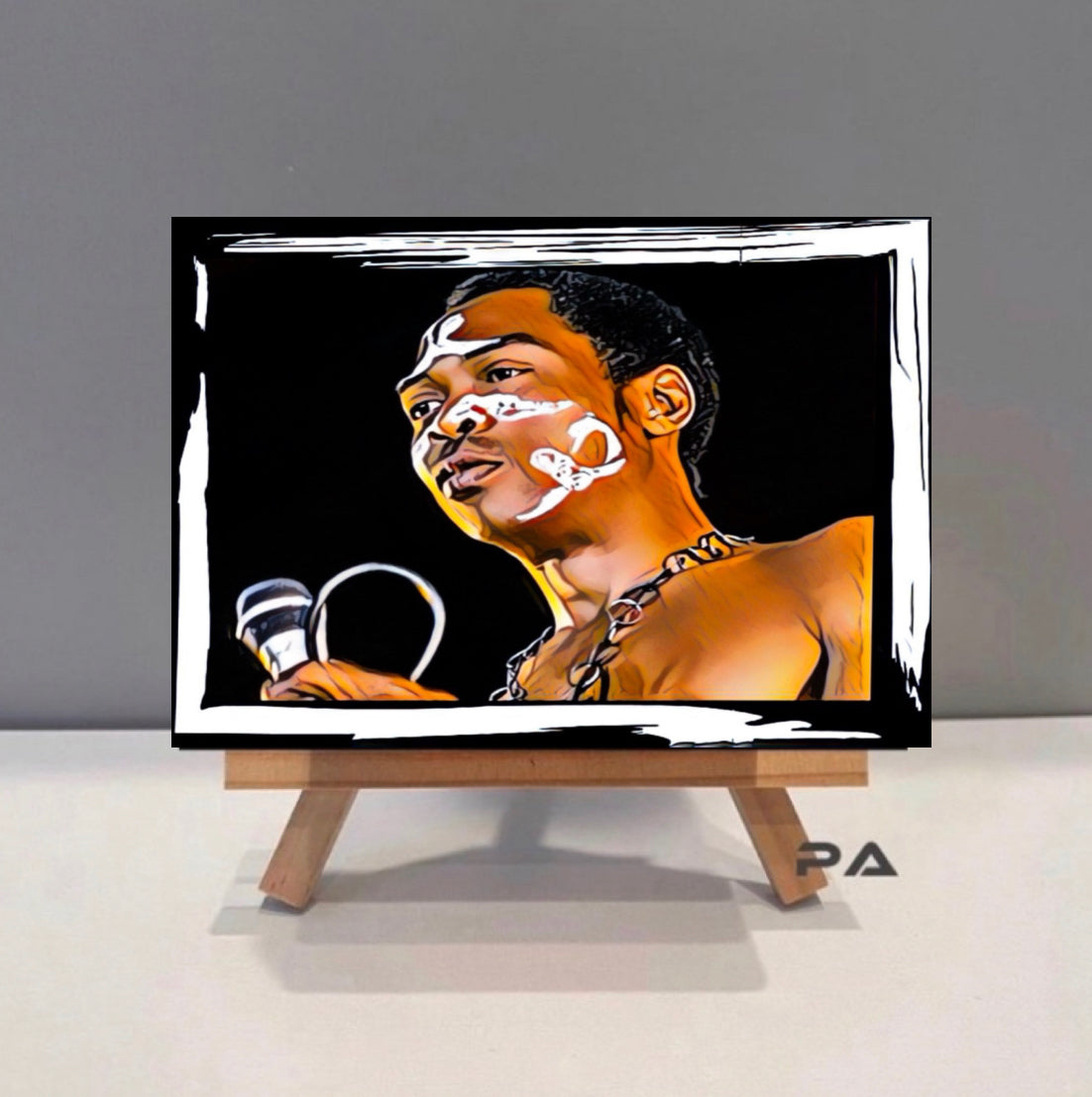 A Fela Kuti Canvas Print Wall Hanging ready to display Size 50x80~ Remi