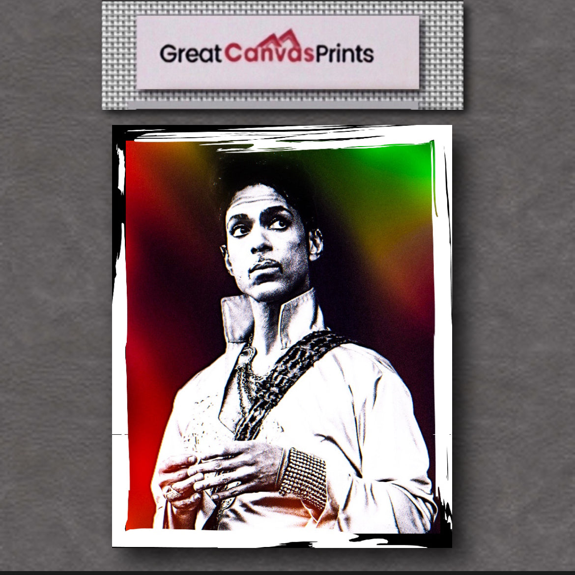 An amazing Prince Portrait Canvas Print 50x60 cm comes ready to display ~By Remi Okuleye