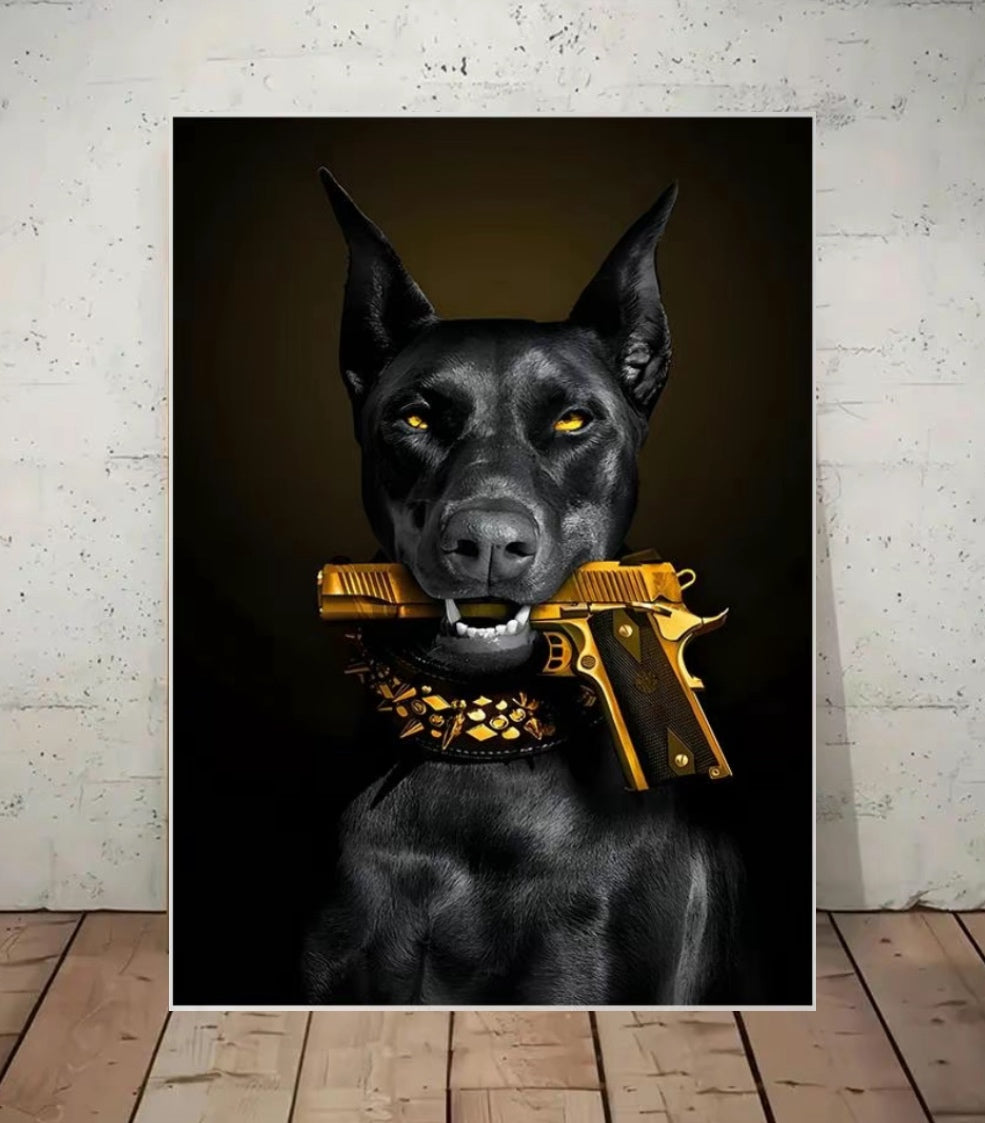 Poster canvas print wall hanging ready to display: Size 50x70 cm ~Remi Okuleye limited Edition