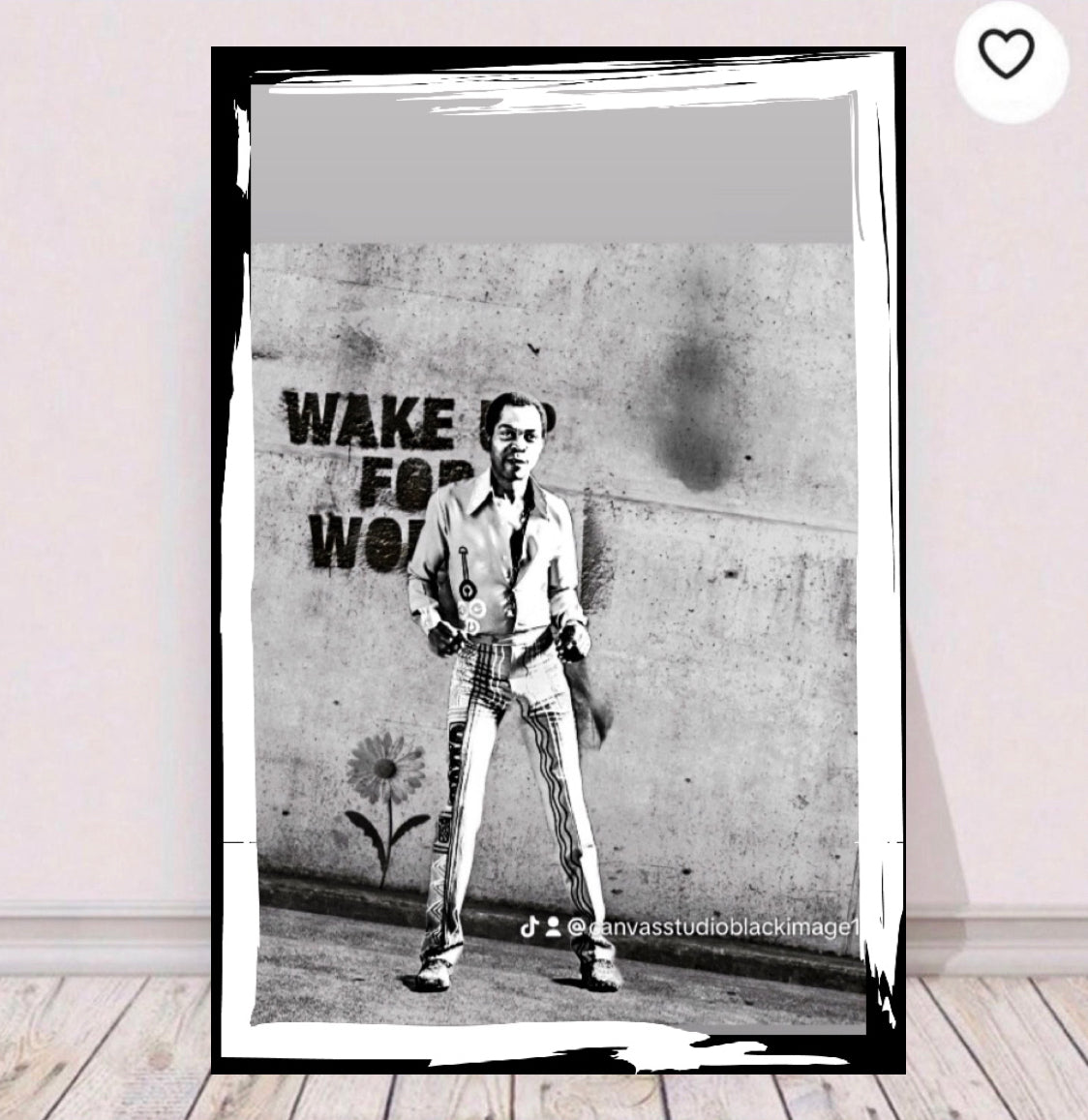 Banksy inspired Fela Kuti Canvas Print wall hanging ready to display