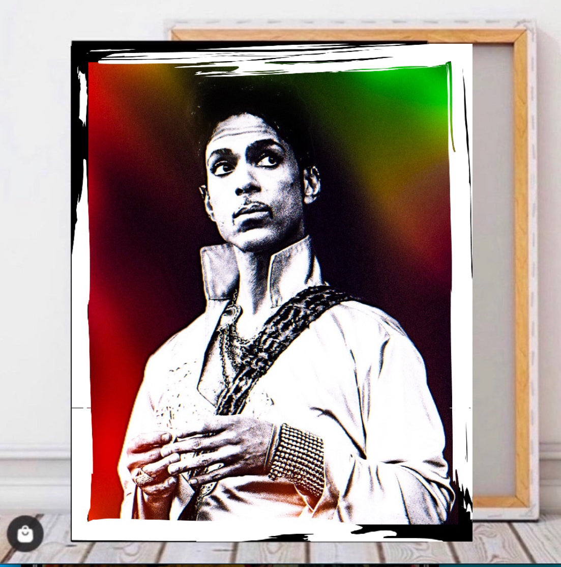 An amazing Prince Portrait Canvas Print 50x60 cm comes ready to display ~By Remi Okuleye