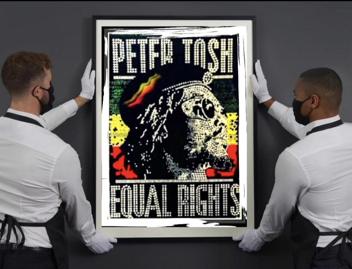 Peter Tosh Canvas Print Wall Hanging comes ready to display Size 50x60 cm