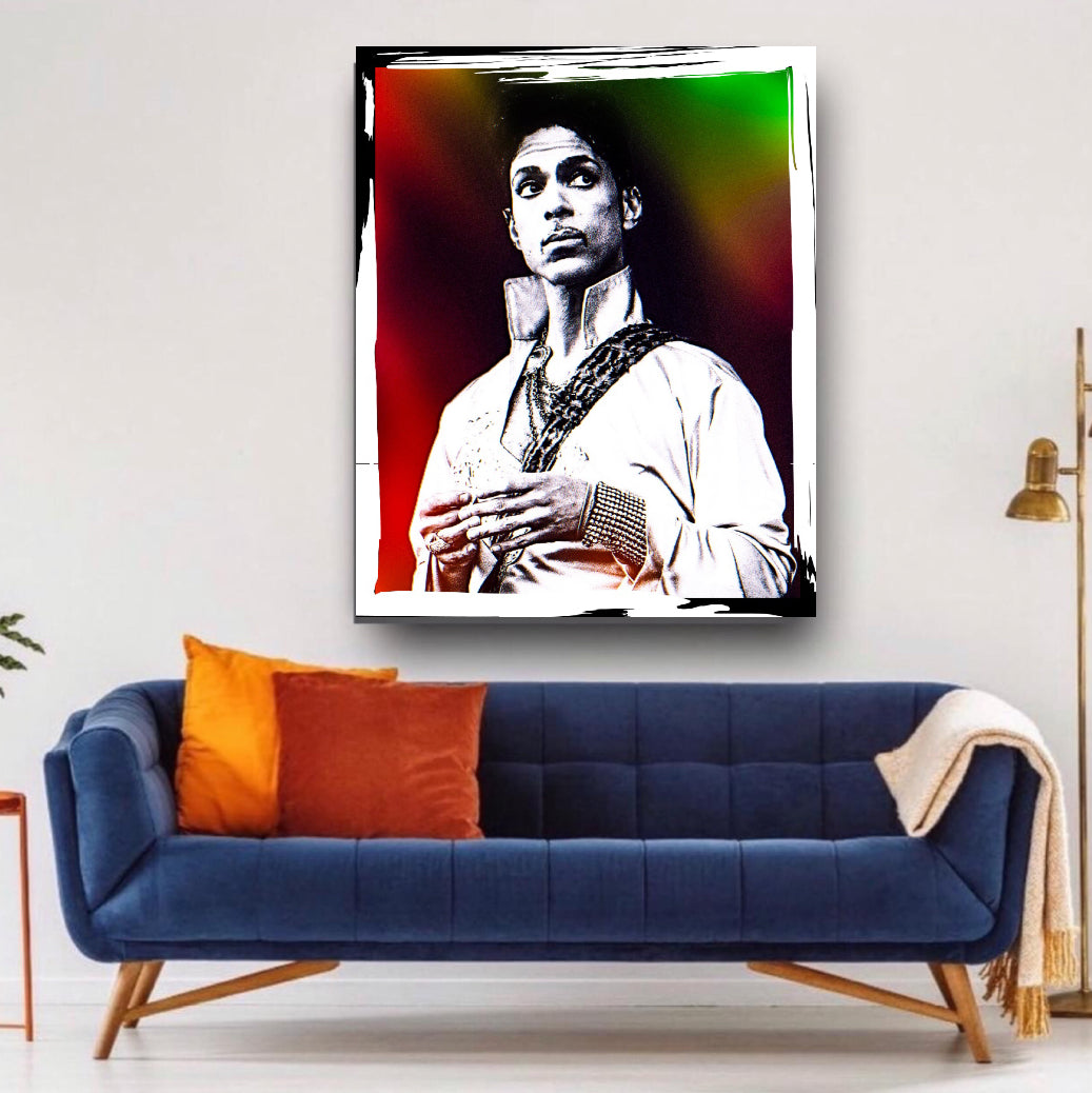 An amazing Prince Portrait Canvas Print 50x60 cm comes ready to display ~By Remi Okuleye