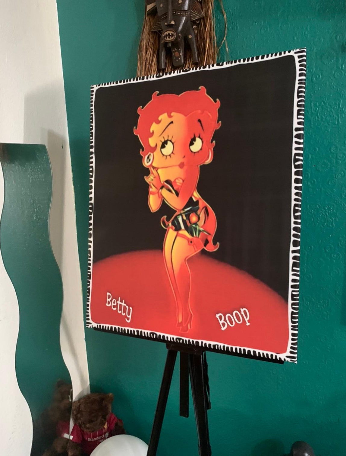 An amazing Betty Boop canvas wall hanging ready to display ~ By Remi Okuleye