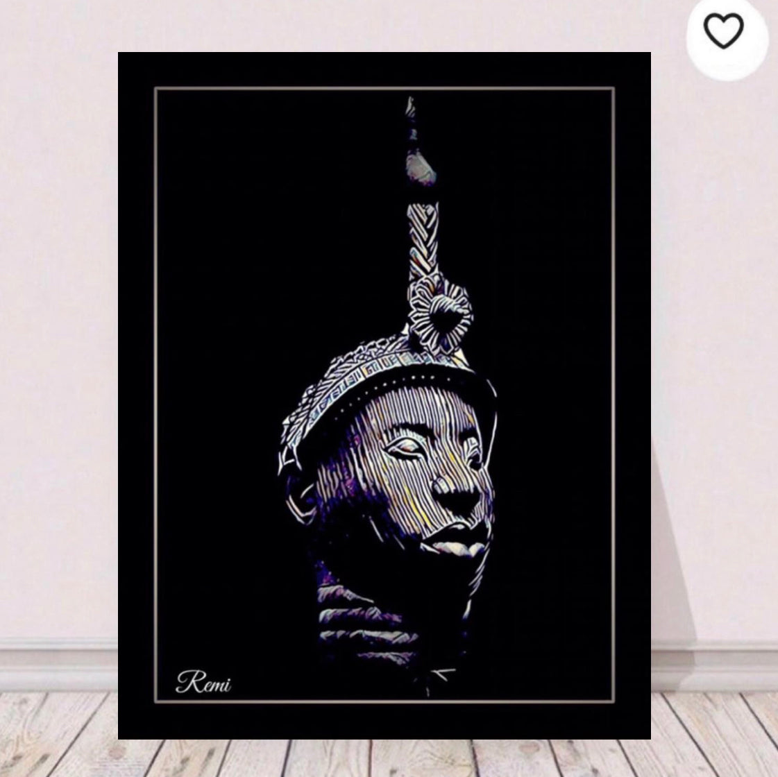 Ancient yoruba deity oduduwa Canvas canvas print wall hanging Size 50x60cm