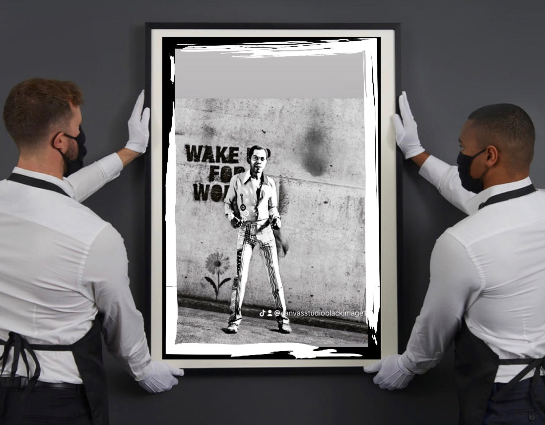 Banksy inspired Fela Kuti Canvas Print wall hanging ready to display