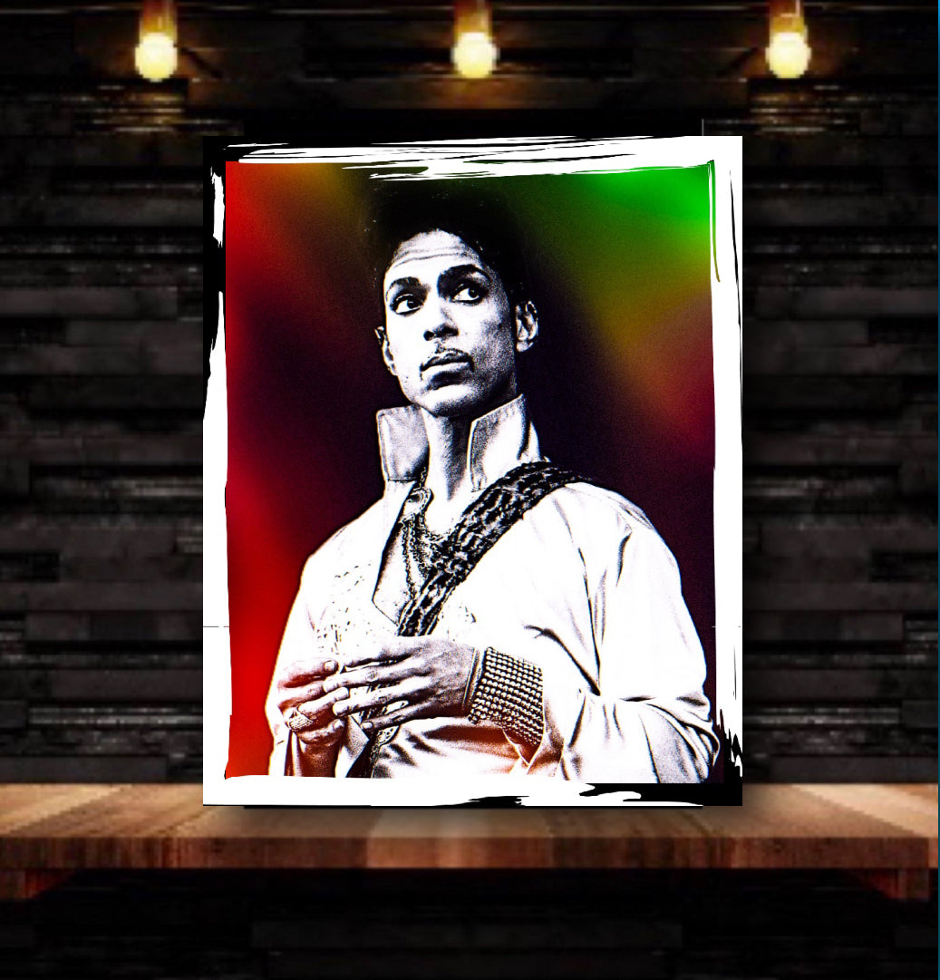 An amazing Prince Portrait Canvas Print 50x60 cm comes ready to display ~By Remi Okuleye