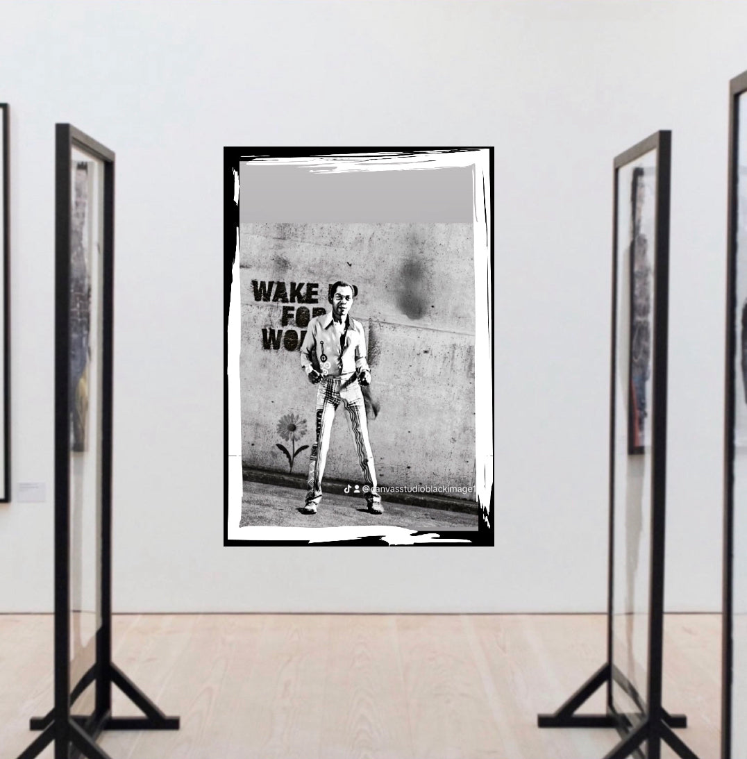 Banksy inspired Fela Kuti Canvas Print wall hanging ready to display