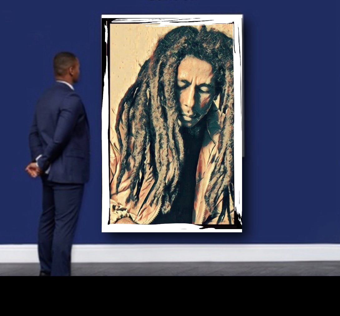 Bob Marley Canvas print wall hanging original design size 50x80 cm