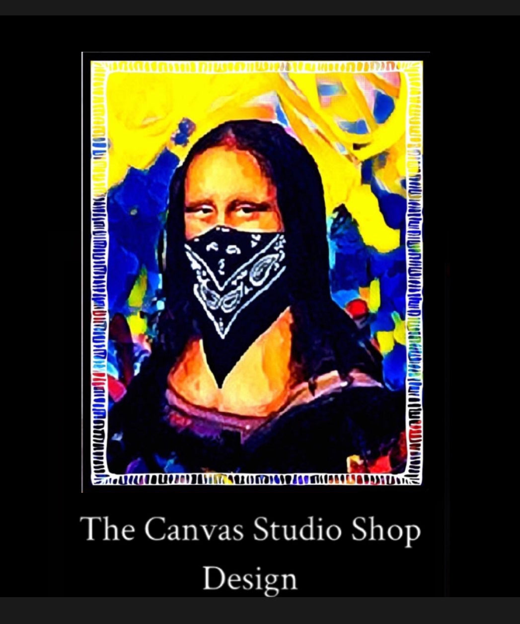 The Mona Lisa 2019  canvas print wall hanging comes ready to hang Size 50x60cm