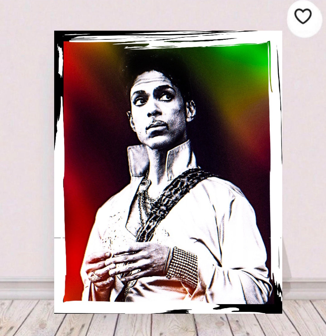 An amazing Prince Portrait Canvas Print 50x60 cm comes ready to display ~By Remi Okuleye