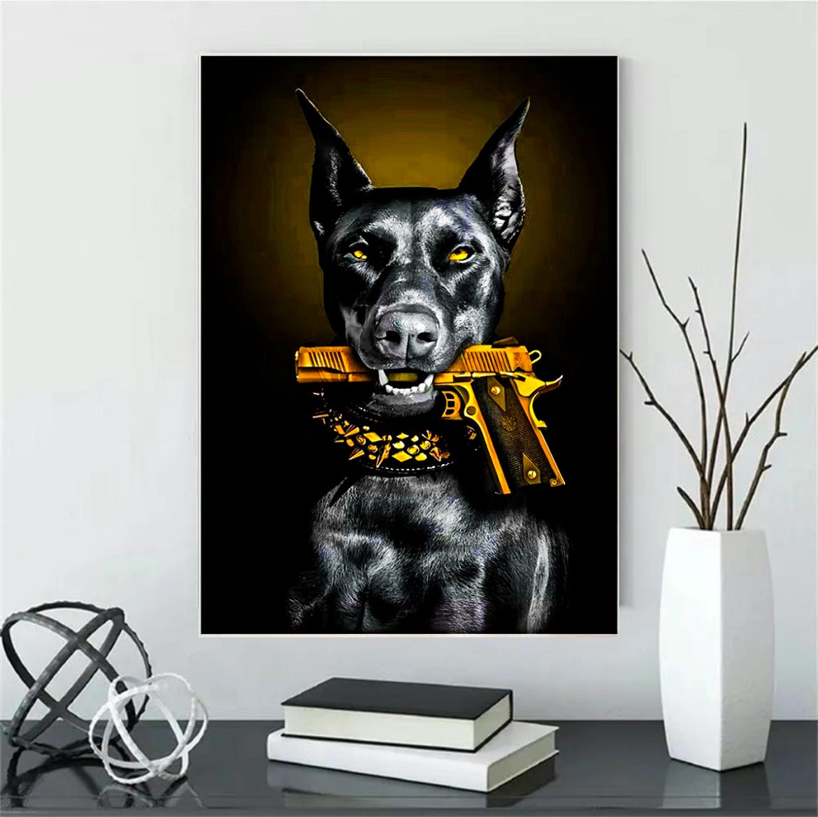 Poster canvas print wall hanging ready to display: Size 50x70 cm ~Remi Okuleye limited Edition