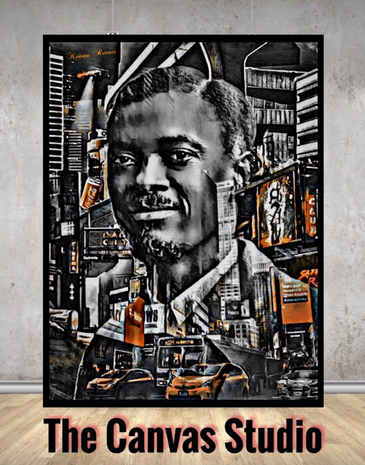 Patrice lumumba covers print wall hanging size 50x70 cm by Remi Okuleye