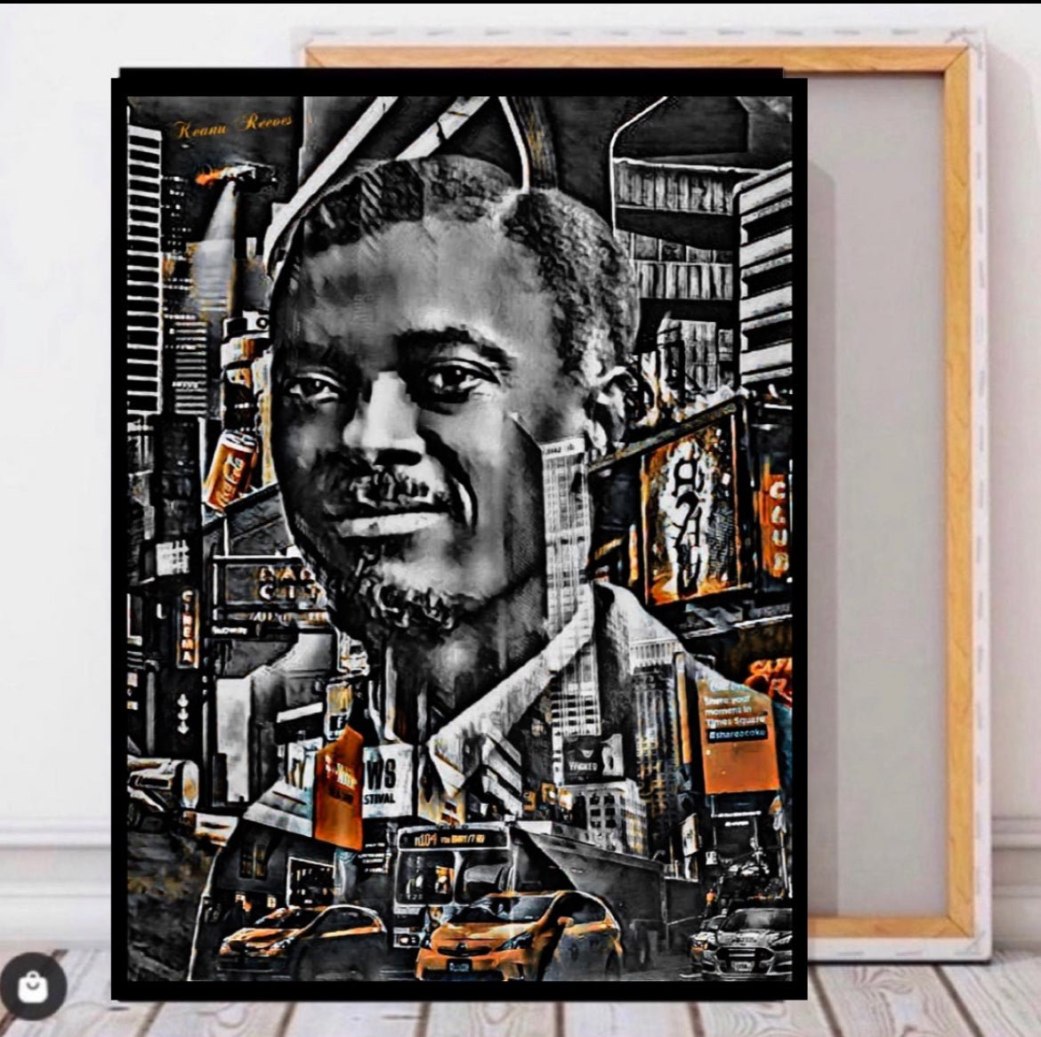 Patrice lumumba covers print wall hanging size 50x70 cm by Remi Okuleye