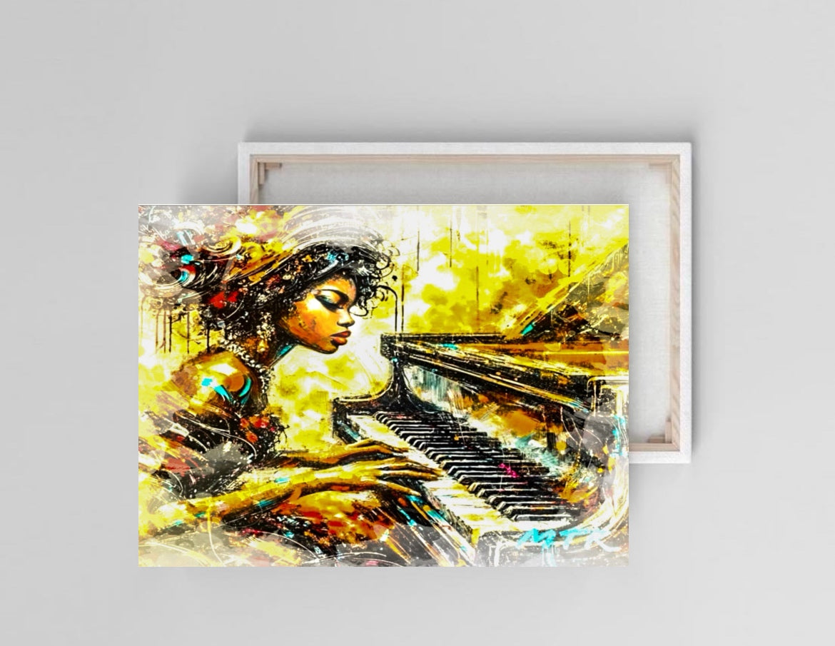 African art canvas print wall hanging ready to display ready to display:Size 70x50 cm