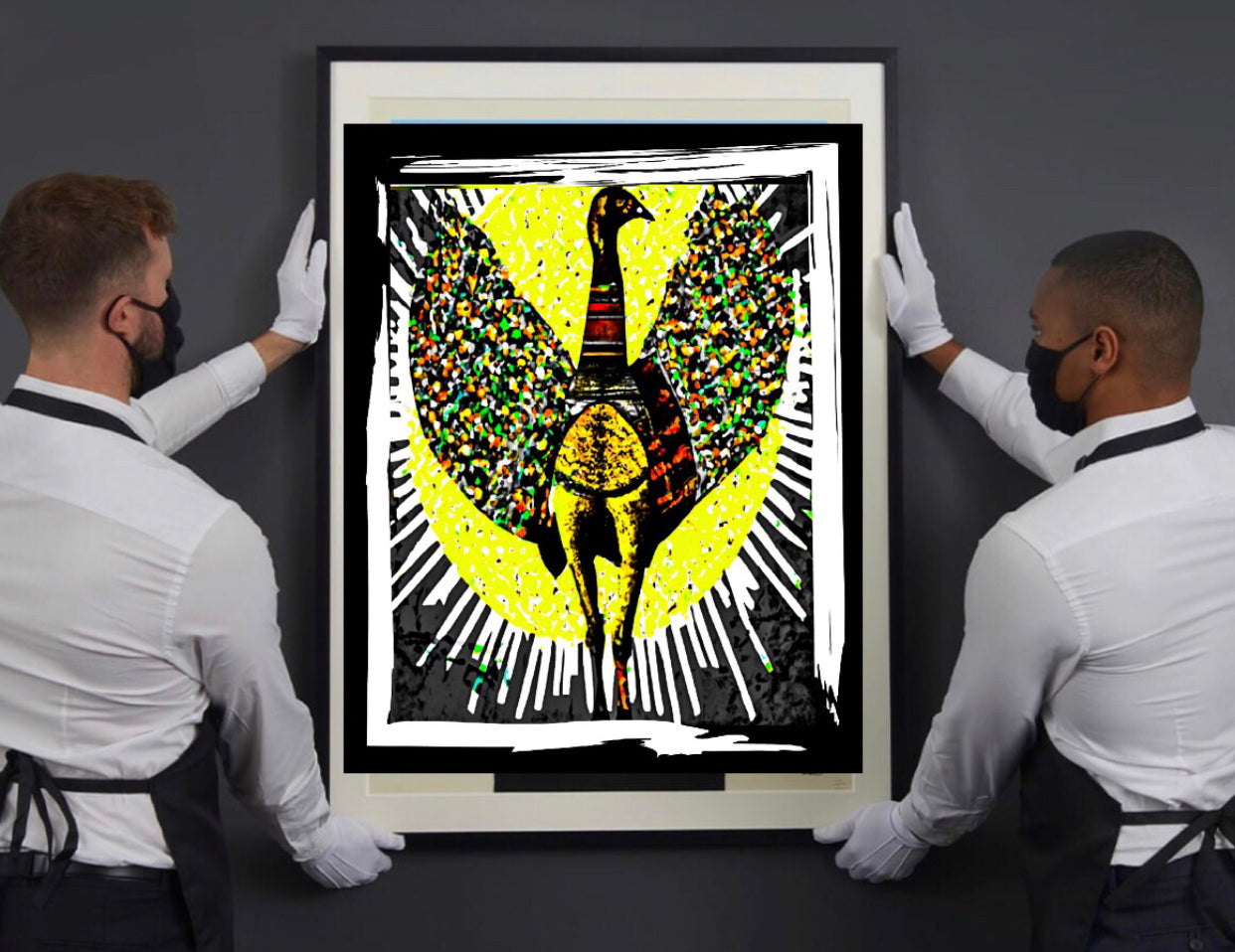 African Art Canvas Print Wall Hanging Ready To Display: Size 50x60 cm