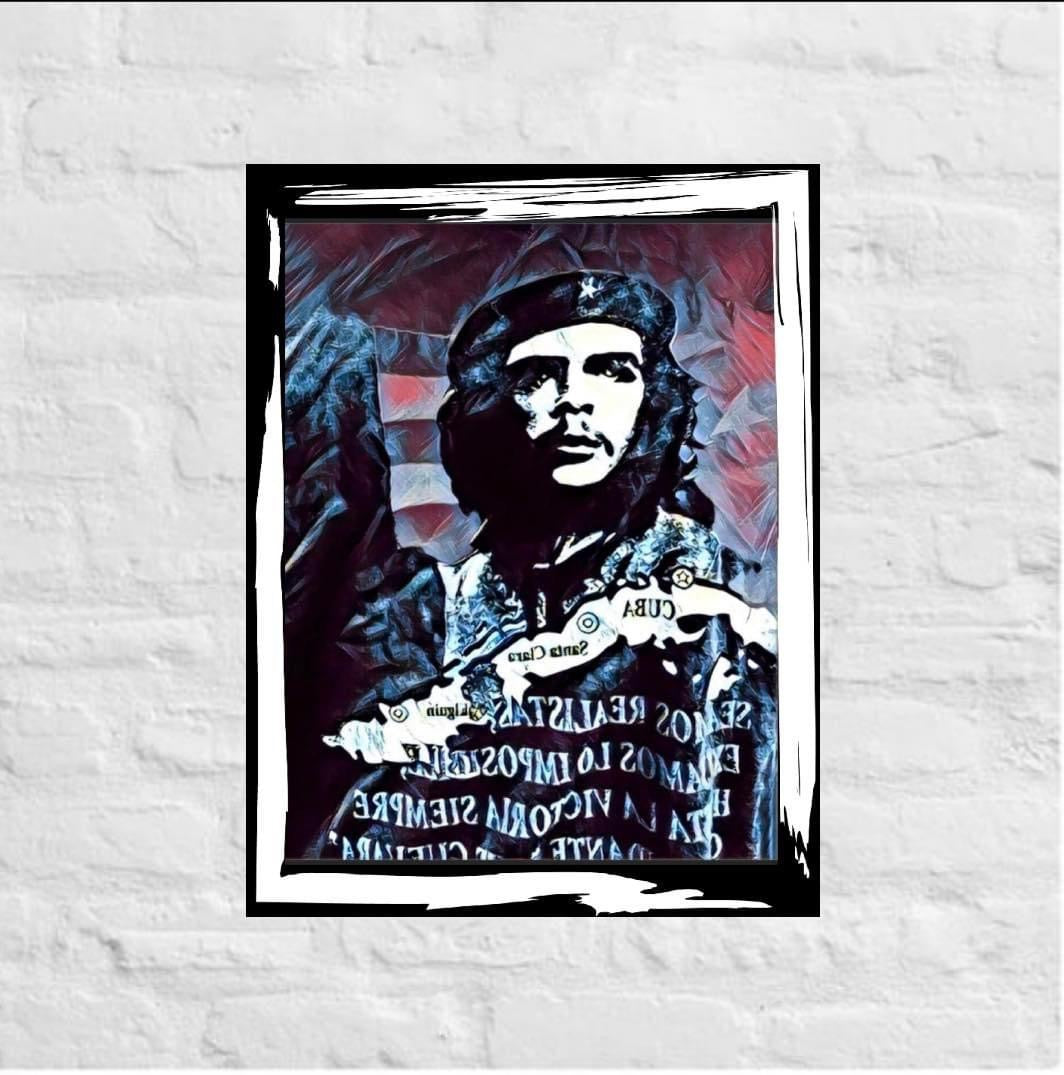 Che Guevara Canvas Wall Art Print Limited Edition ready to display Size 50x60cm