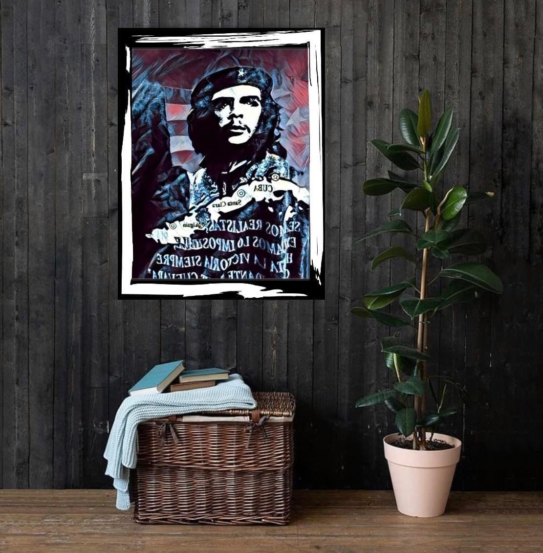 Che Guevara Canvas Wall Art Print Limited Edition ready to display Size 50x60cm