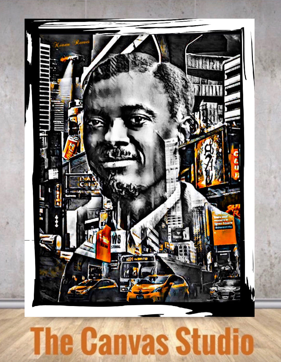 Patrice lumumba canvas print wall hanging ready to display Size 50x60cm