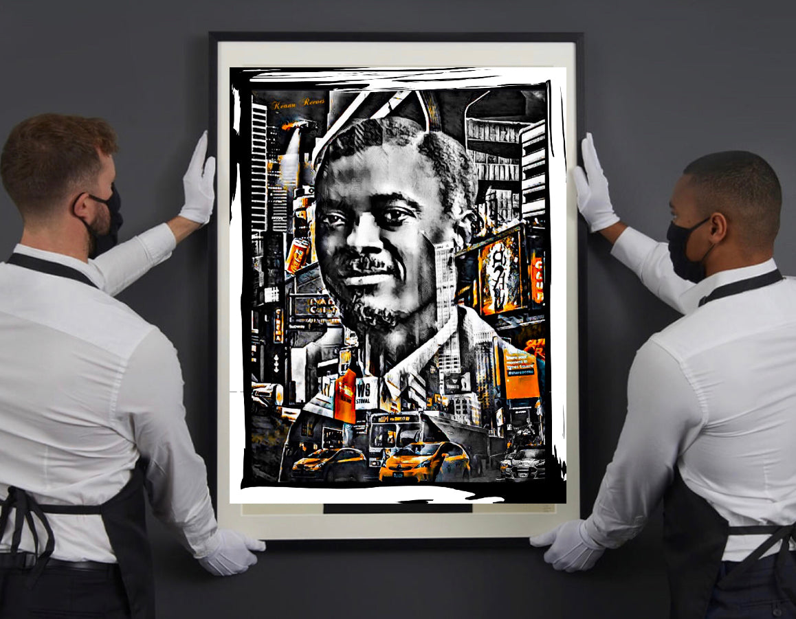 Patrice lumumba canvas print wall hanging ready to display Size 50x60cm