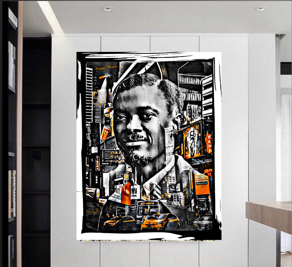 Patrice lumumba canvas print wall hanging ready to display Size 50x60cm