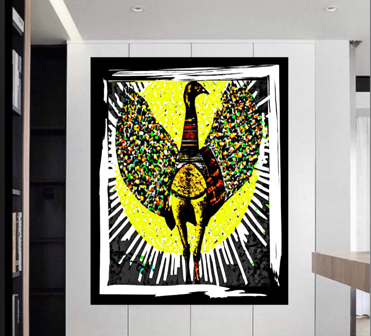 African Art Canvas Print Wall Hanging Ready To Display: Size 50x60 cm