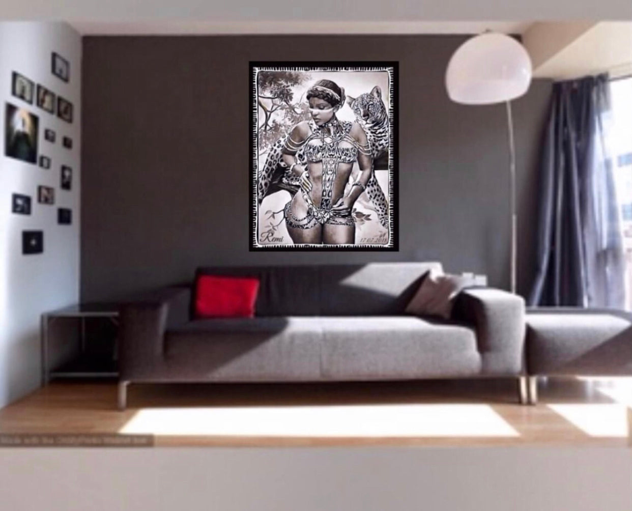 Ethnic aboriginal Canvas Print wall hanging ready to display