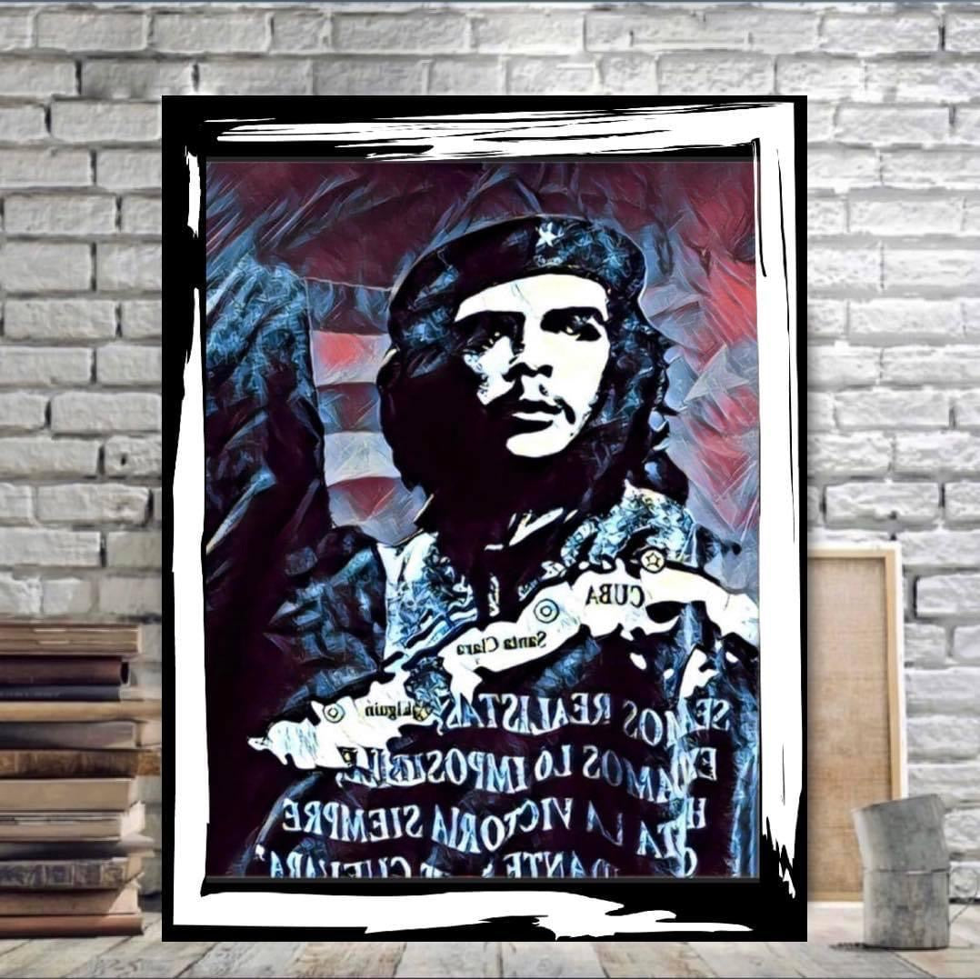 Che Guevara Canvas Wall Art Print Limited Edition ready to display Size 50x60cm