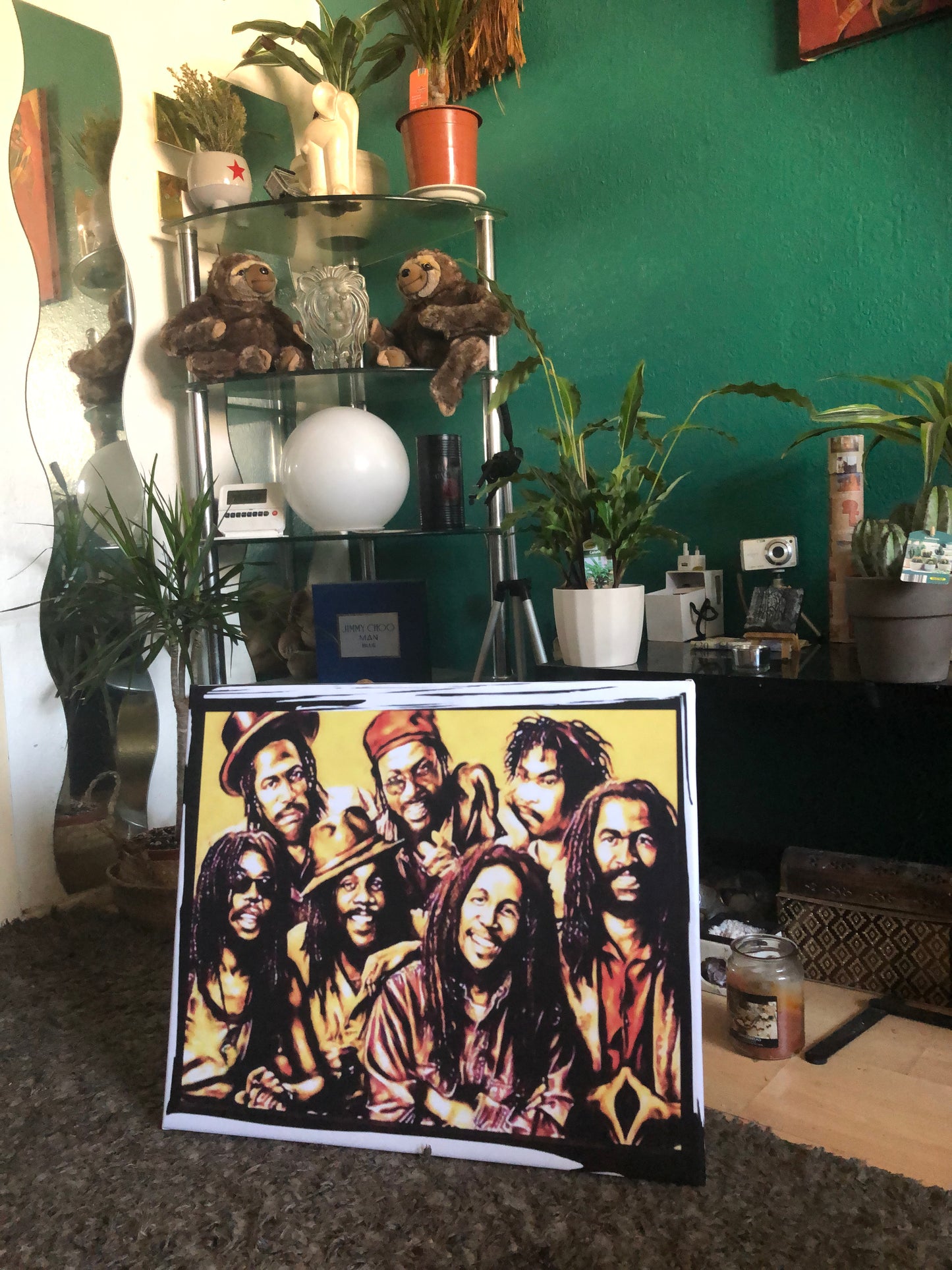 reggae Legends canvas print wall hanging ready to display: Size 60x50cm