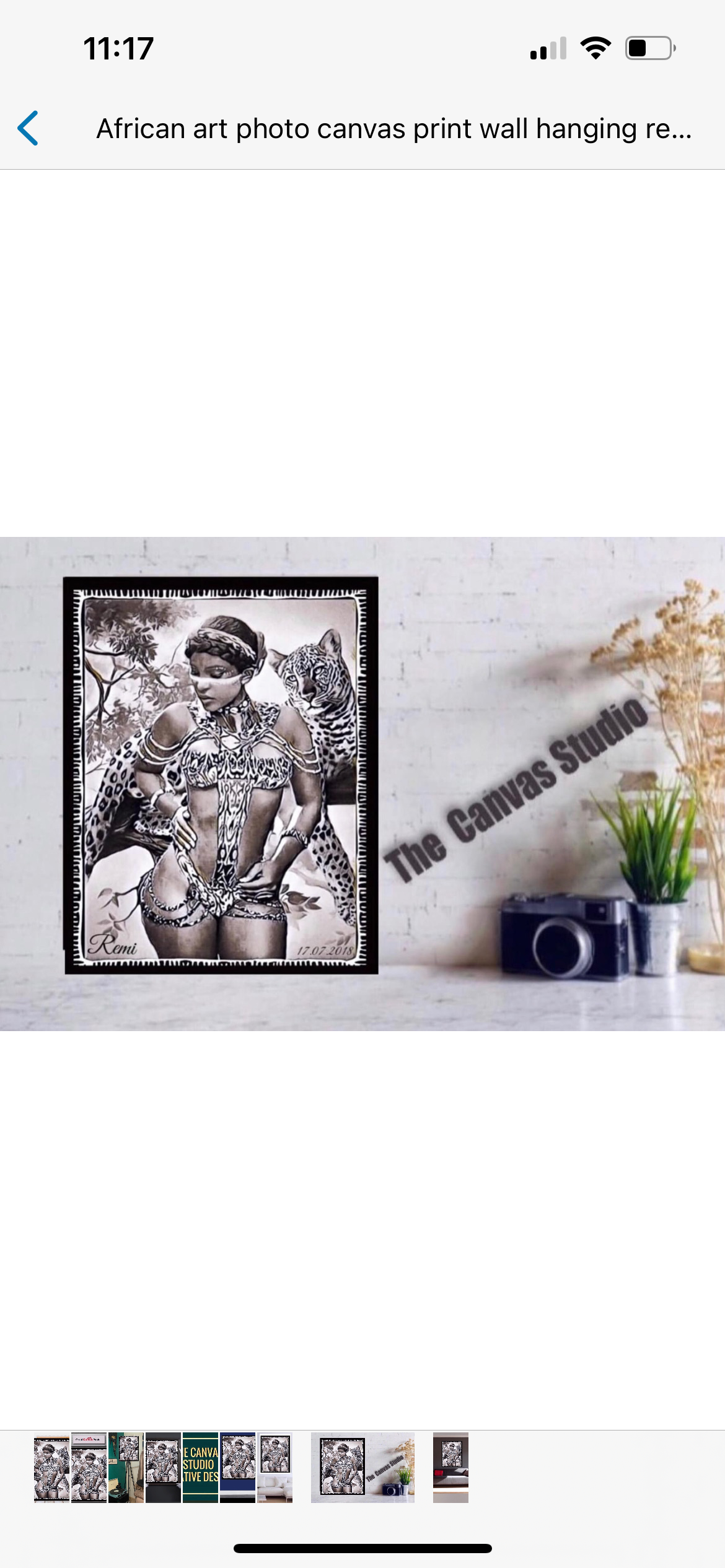 African art photo canvas print wall hanging ready to display . Size 60x80cm by Remi Okuleye