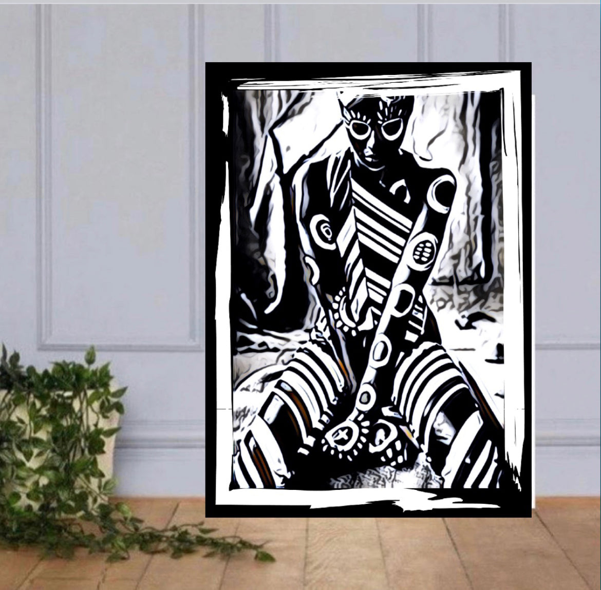 Tribal Canvas Print Wall Hanging for display