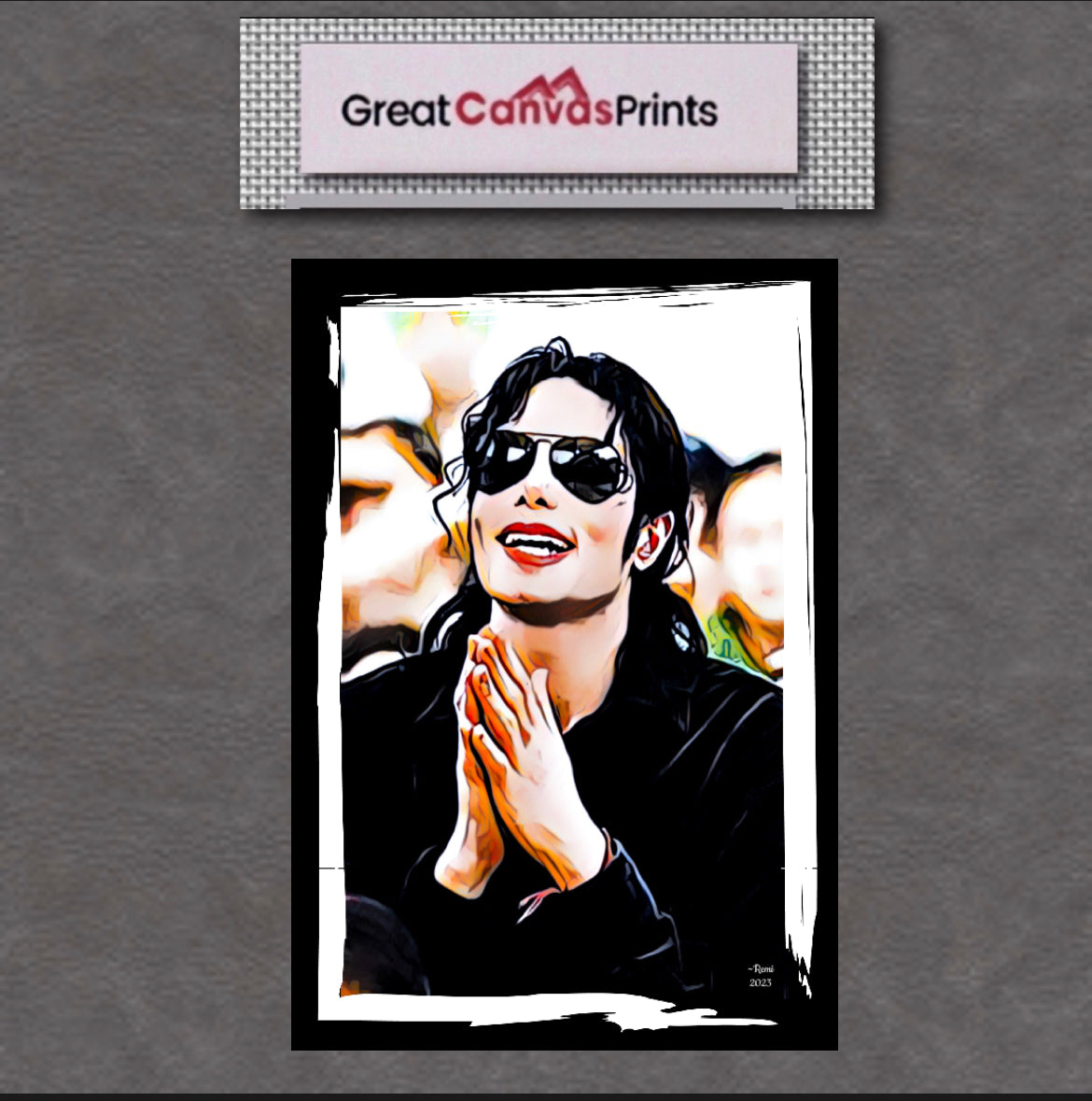 An amazing Micheal Jackson Canvas Print Wall hanging comes ready to display Size 50x80cm