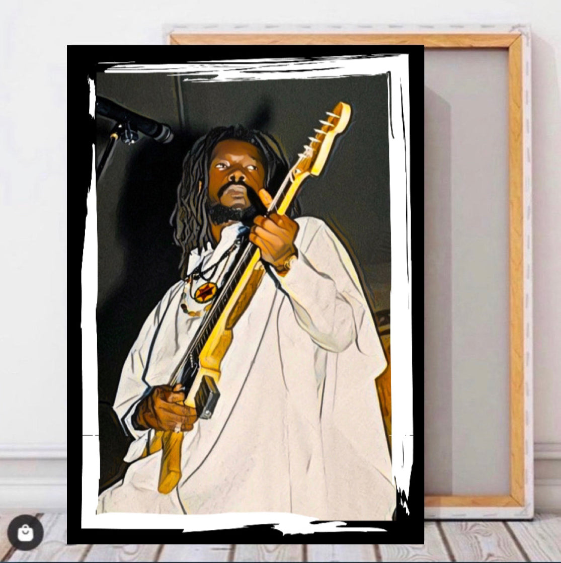 An Amazing Peter Tosh Canvas Print Wall Hanging ready to display Size 50x80cm