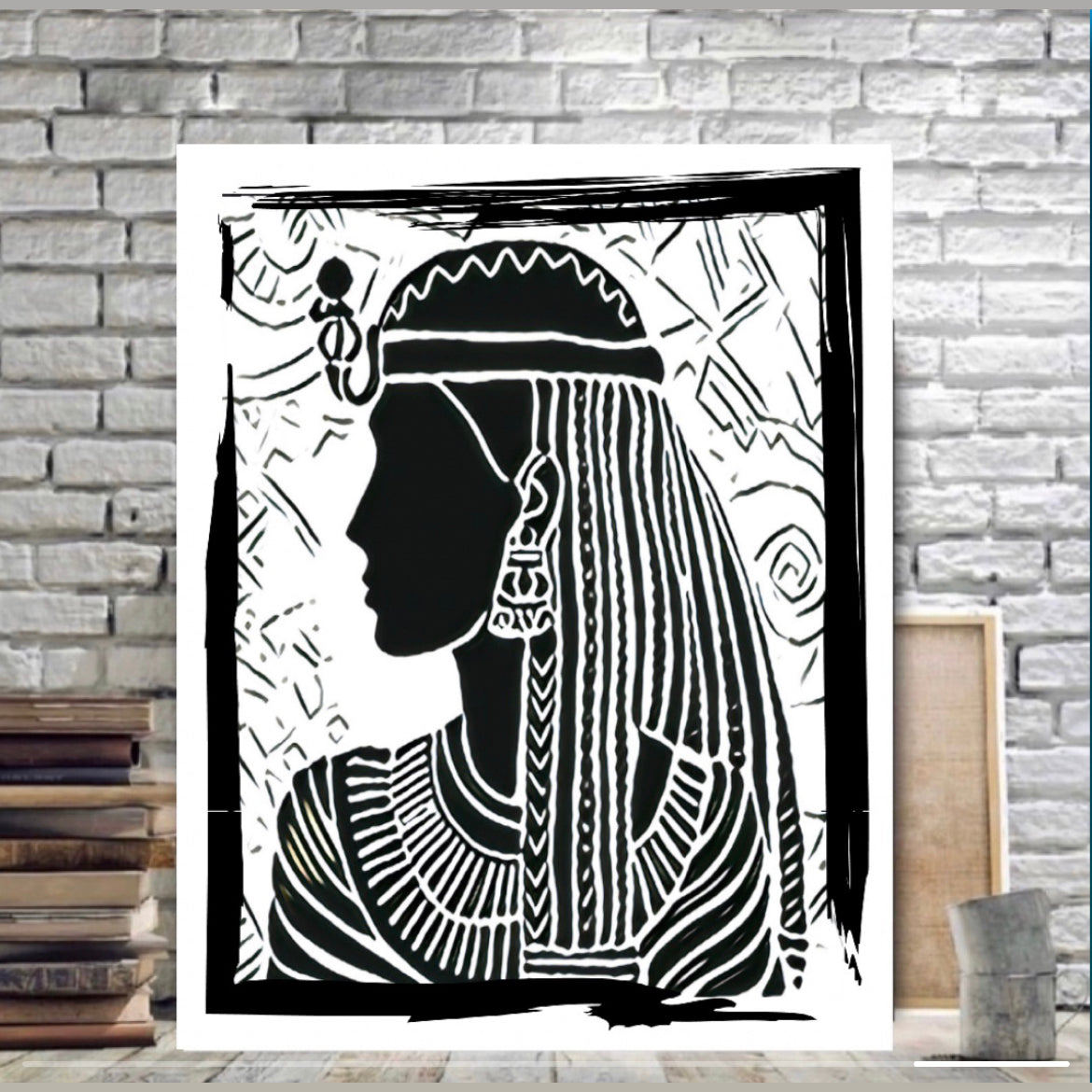 Our latest bespoke Egyptian themed canvas print wall hanging size 50x60 cm