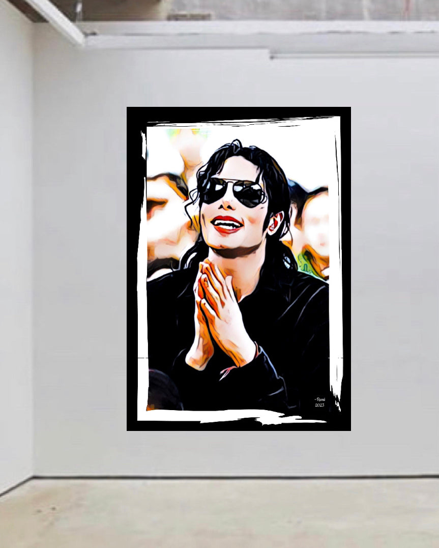 An amazing Micheal Jackson Canvas Print Wall hanging comes ready to display Size 50x80cm