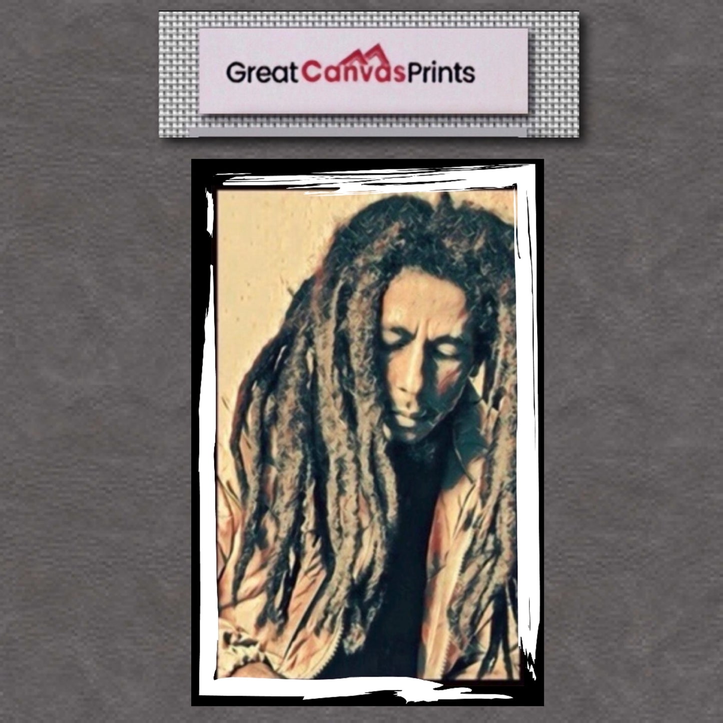 An Amazing Bob Marley Canvas Print wall hanging comes ready to display Size 50x80cm