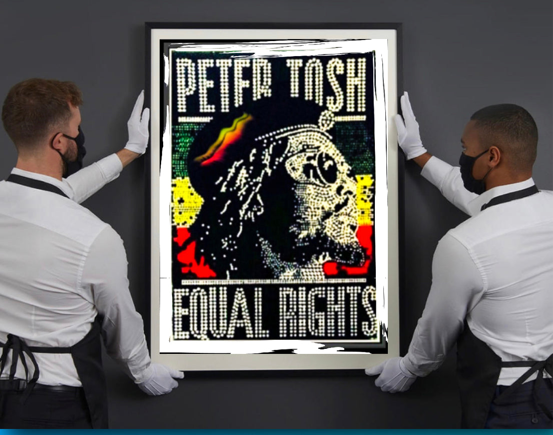 Peter Tosh Canvas Print Wall Hanging Comes Ready To Display Size 40x60cm