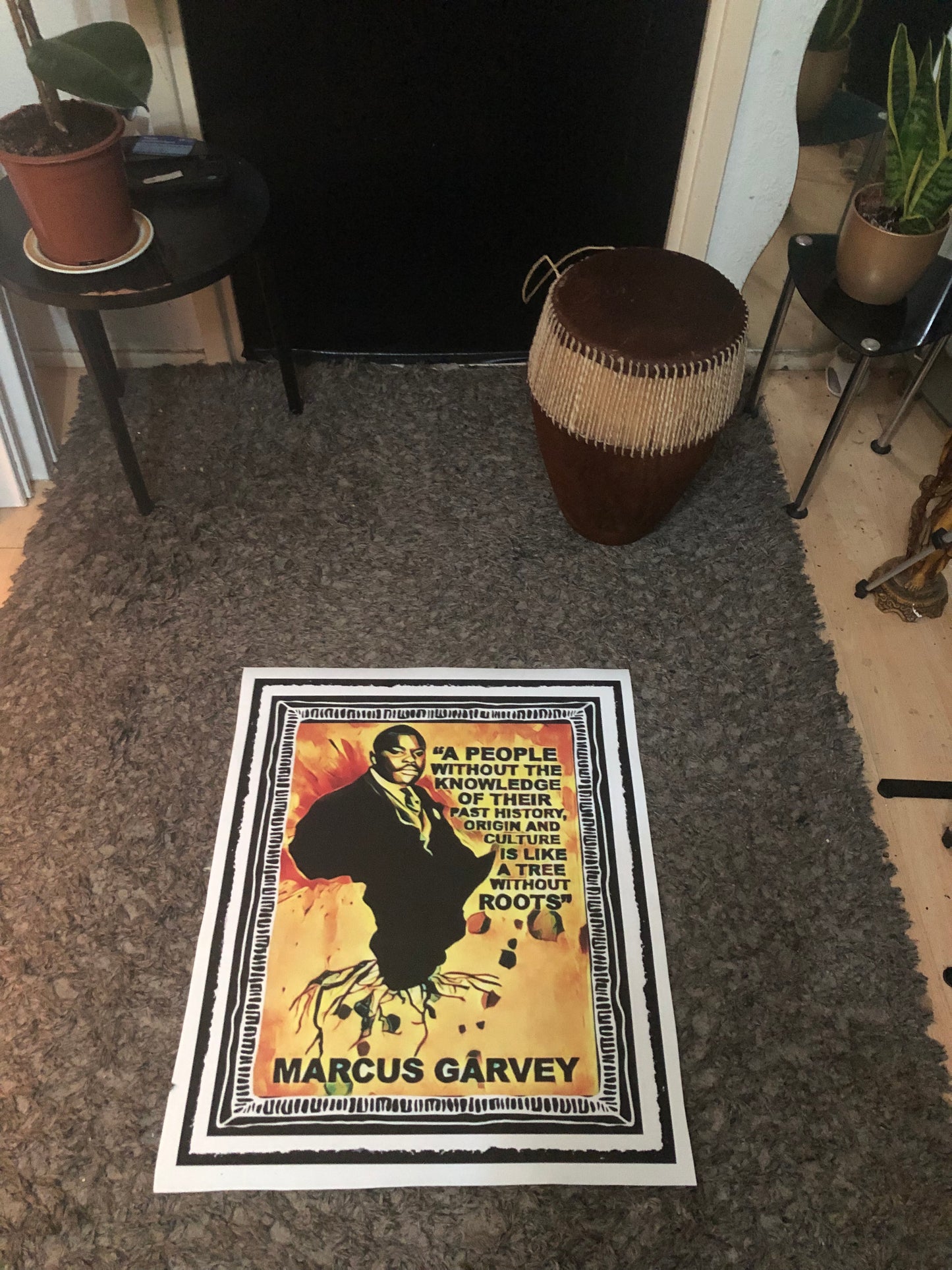 Marcus Garvey canvas print wall hanging~Remi