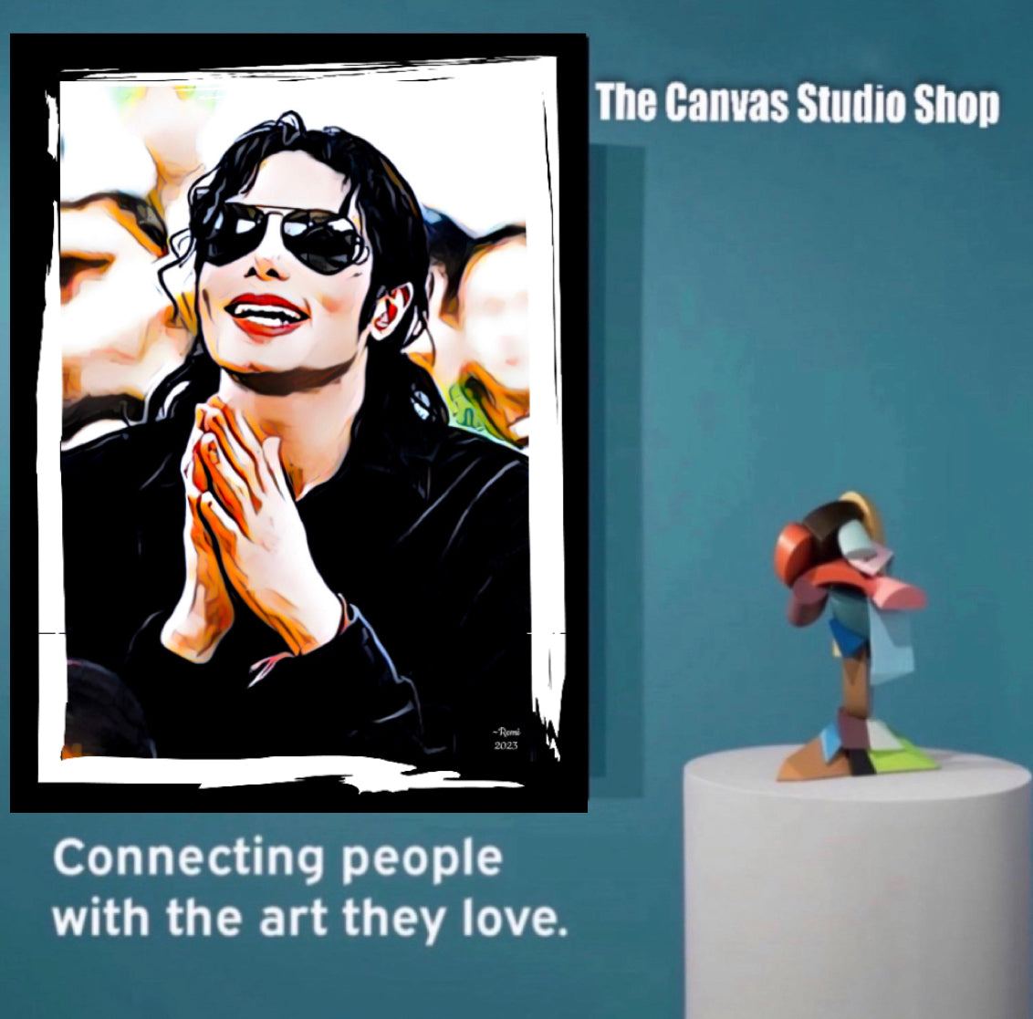 An amazing Micheal Jackson Canvas Print Wall hanging comes ready to display Size 50x80cm