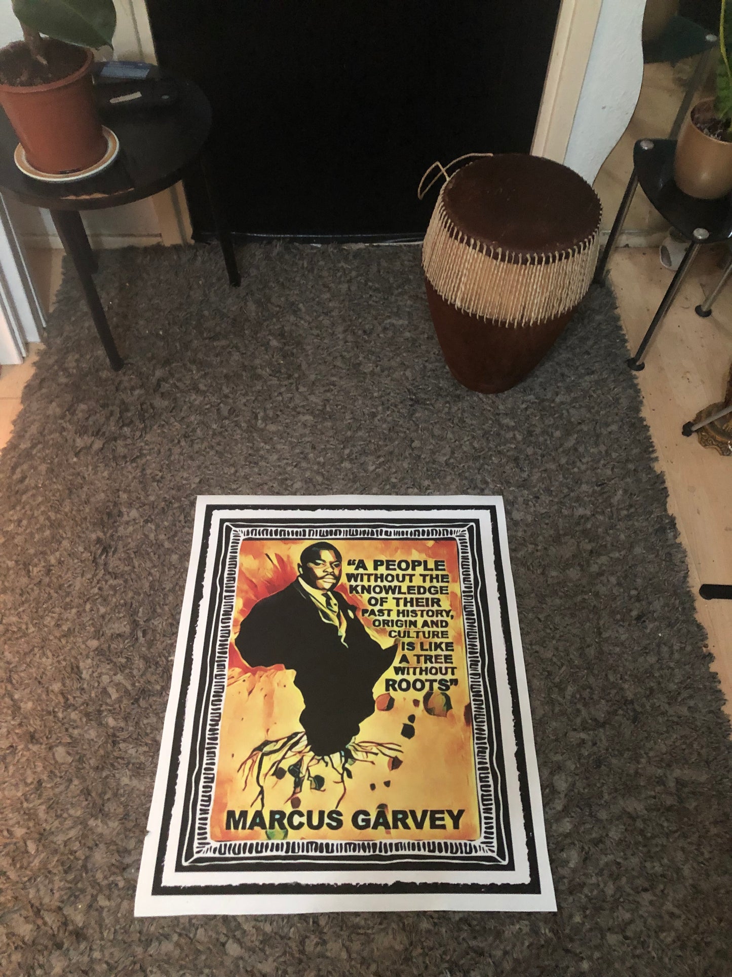 Marcus Garvey canvas print wall hanging~Remi